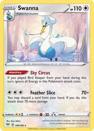 Swanna (149) [SWSH03: Darkness Ablaze] - Deck Out Gaming