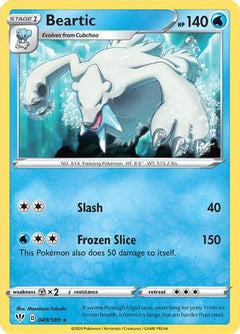 Beartic (49) [SWSH03: Darkness Ablaze] Reverse Holofoil - Deck Out Gaming