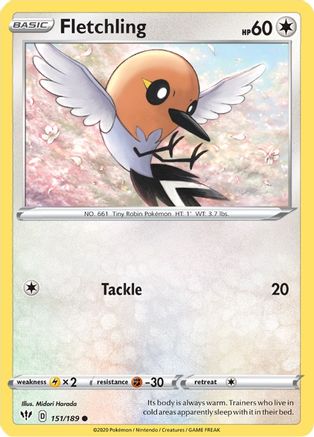 Fletchling (151) [SWSH03: Darkness Ablaze] - Deck Out Gaming