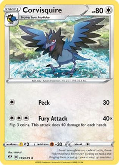 Corvisquire (155) [SWSH03: Darkness Ablaze] Reverse Holofoil - Deck Out Gaming