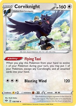 Corviknight (156) [SWSH03: Darkness Ablaze] Holofoil - Deck Out Gaming