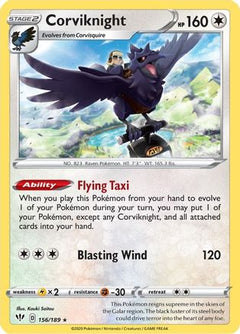 Corviknight (156) [SWSH03: Darkness Ablaze] Reverse Holofoil - Deck Out Gaming
