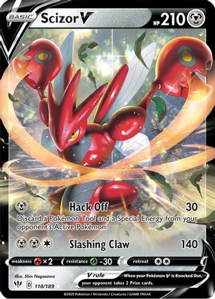 Scizor V (118/189) [SWSH03: Darkness Ablaze] - Deck Out Gaming