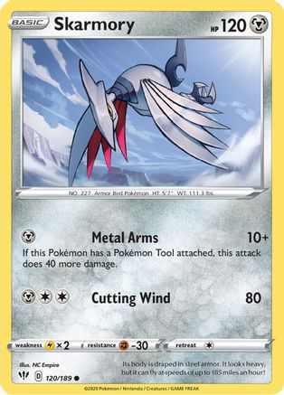 Skarmory (120) [SWSH03: Darkness Ablaze] Reverse Holofoil - Deck Out Gaming