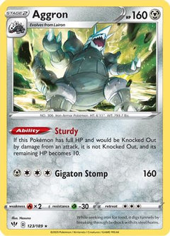 Aggron (123) [SWSH03: Darkness Ablaze] Reverse Holofoil - Deck Out Gaming