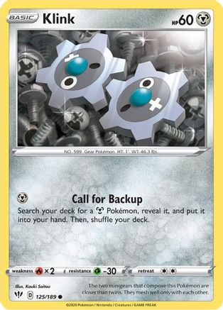 Klink (125) [SWSH03: Darkness Ablaze] Reverse Holofoil - Deck Out Gaming