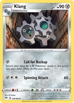 Klang (126) [SWSH03: Darkness Ablaze] Reverse Holofoil - Deck Out Gaming