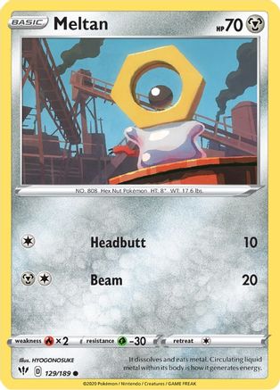 Meltan (129) [SWSH03: Darkness Ablaze] Reverse Holofoil - Deck Out Gaming