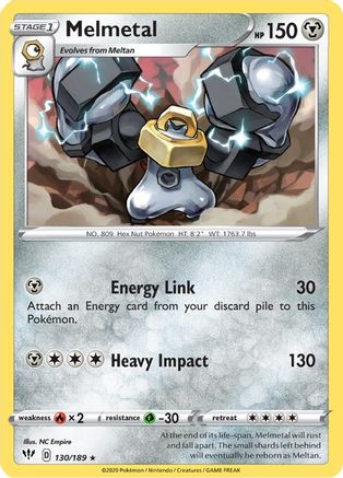 Melmetal (130) [SWSH03: Darkness Ablaze] Reverse Holofoil - Deck Out Gaming
