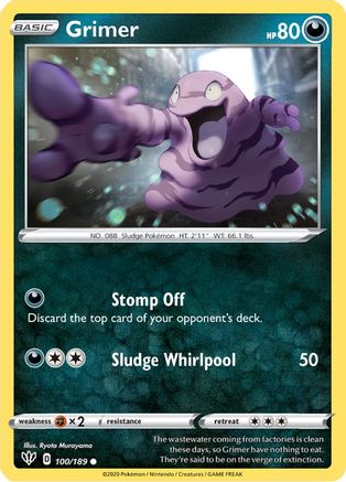Grimer (100) [SWSH03: Darkness Ablaze] - Deck Out Gaming