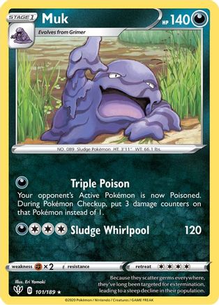 Muk (101) [SWSH03: Darkness Ablaze] Reverse Holofoil - Deck Out Gaming
