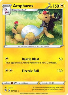 Ampharos (57) [SWSH03: Darkness Ablaze] Reverse Holofoil - Deck Out Gaming