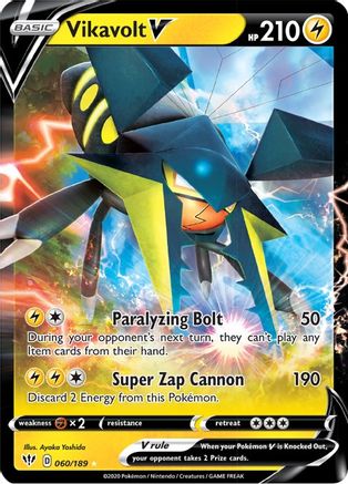 Vikavolt V (60/189) [SWSH03: Darkness Ablaze] - Deck Out Gaming