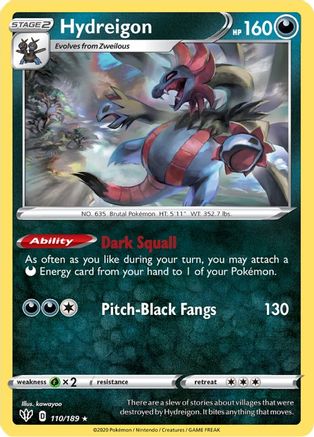 Hydreigon (110) [SWSH03: Darkness Ablaze] - Deck Out Gaming