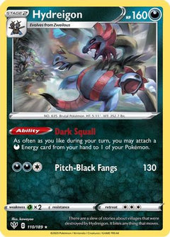 Hydreigon (110) [SWSH03: Darkness Ablaze] Reverse Holofoil - Deck Out Gaming