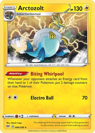 Arctozolt (66) [SWSH03: Darkness Ablaze] Reverse Holofoil - Deck Out Gaming