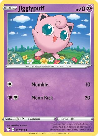 Jigglypuff (67) [SWSH03: Darkness Ablaze] - Deck Out Gaming