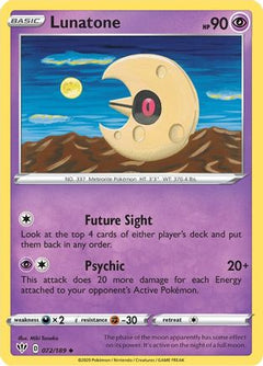 Lunatone (72) [SWSH03: Darkness Ablaze] Reverse Holofoil - Deck Out Gaming