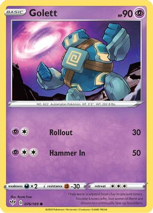 Golett (76) [SWSH03: Darkness Ablaze] Reverse Holofoil - Deck Out Gaming