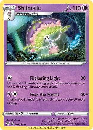 Shiinotic (80) [SWSH03: Darkness Ablaze] Reverse Holofoil - Deck Out Gaming