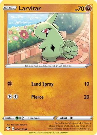 Larvitar (86) [SWSH03: Darkness Ablaze] - Deck Out Gaming