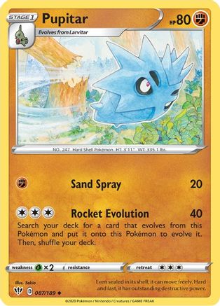 Pupitar (87) [SWSH03: Darkness Ablaze] Reverse Holofoil - Deck Out Gaming
