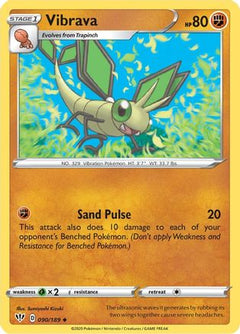 Vibrava (90) [SWSH03: Darkness Ablaze] Reverse Holofoil - Deck Out Gaming