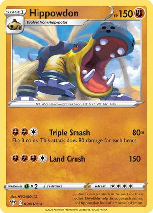 Hippowdon (94) [SWSH03: Darkness Ablaze] - Deck Out Gaming
