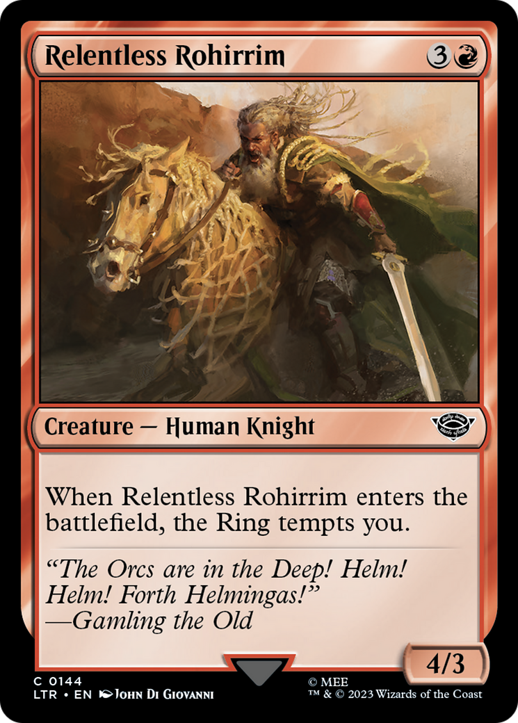 Relentless Rohirrim (144) [The Lord of the Rings: Tales of Middle-earth] - Deck Out Gaming