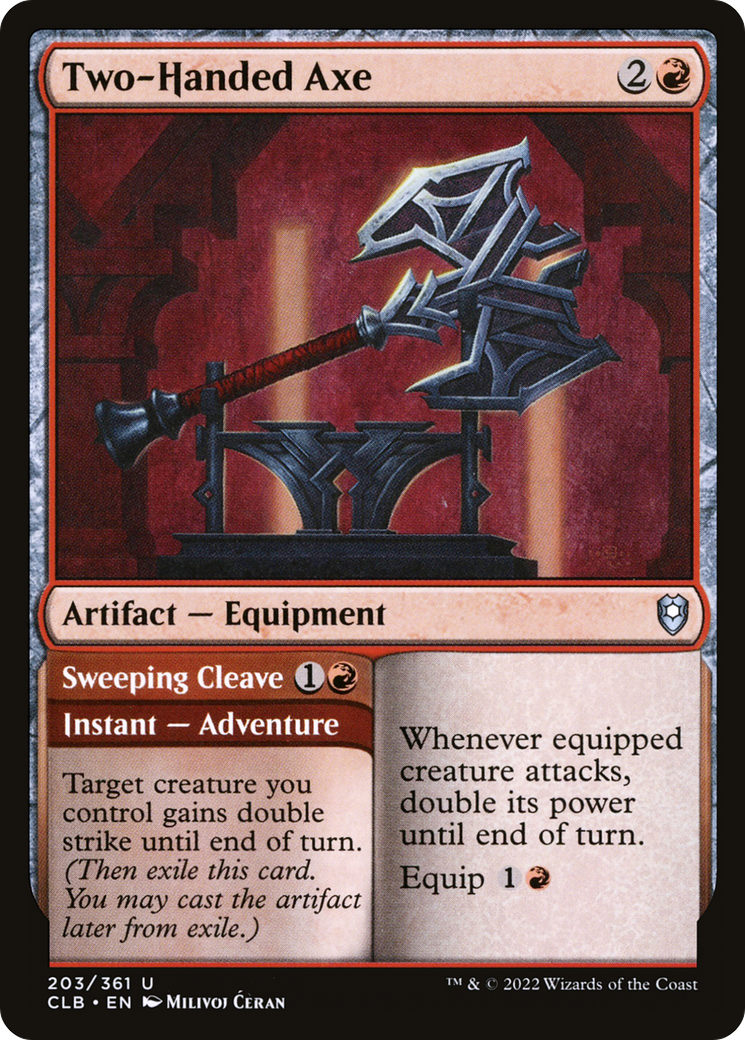 Two-Handed Axe (203) [Commander Legends: Battle for Baldur's Gate] foil - Deck Out Gaming
