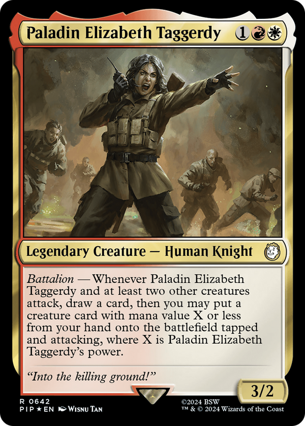 Paladin Elizabeth Taggerdy (Surge Foil) (642) [Fallout] foil - Deck Out Gaming