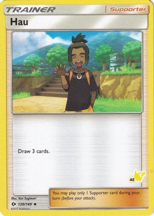 Hau - 120/149 (#42 Pikachu Stamped) (120) [Battle Academy] - Deck Out Gaming