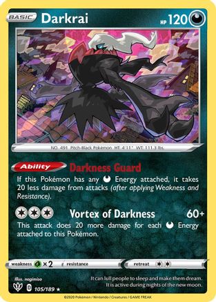 Darkrai - 105/189 (105) [Deck Exclusives] - Deck Out Gaming