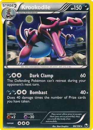 Krookodile - 66/108 (Cosmos Holo) (66) [Blister Exclusives] Holofoil - Deck Out Gaming
