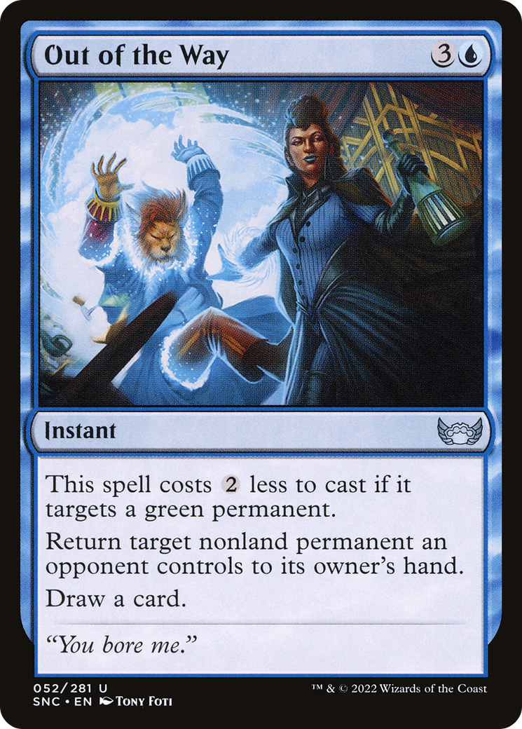 Out of the Way (52) [Streets of New Capenna] foil - Deck Out Gaming