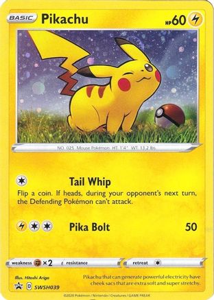 Pikachu - SWSH039 (SWSH039) [SWSH: Sword & Shield Promo Cards] Holofoil - Deck Out Gaming
