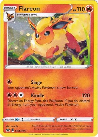 Flareon - SWSH041 (SWSH041) [SWSH: Sword & Shield Promo Cards] Holofoil - Deck Out Gaming