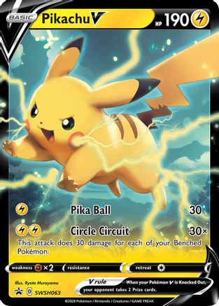 Pikachu V - SWSH063 (SWSH063) [SWSH: Sword & Shield Promo Cards] Holofoil - Deck Out Gaming