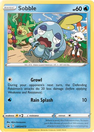 Sobble - SWSH073 (SWSH073) [SWSH: Sword & Shield Promo Cards] Holofoil - Deck Out Gaming