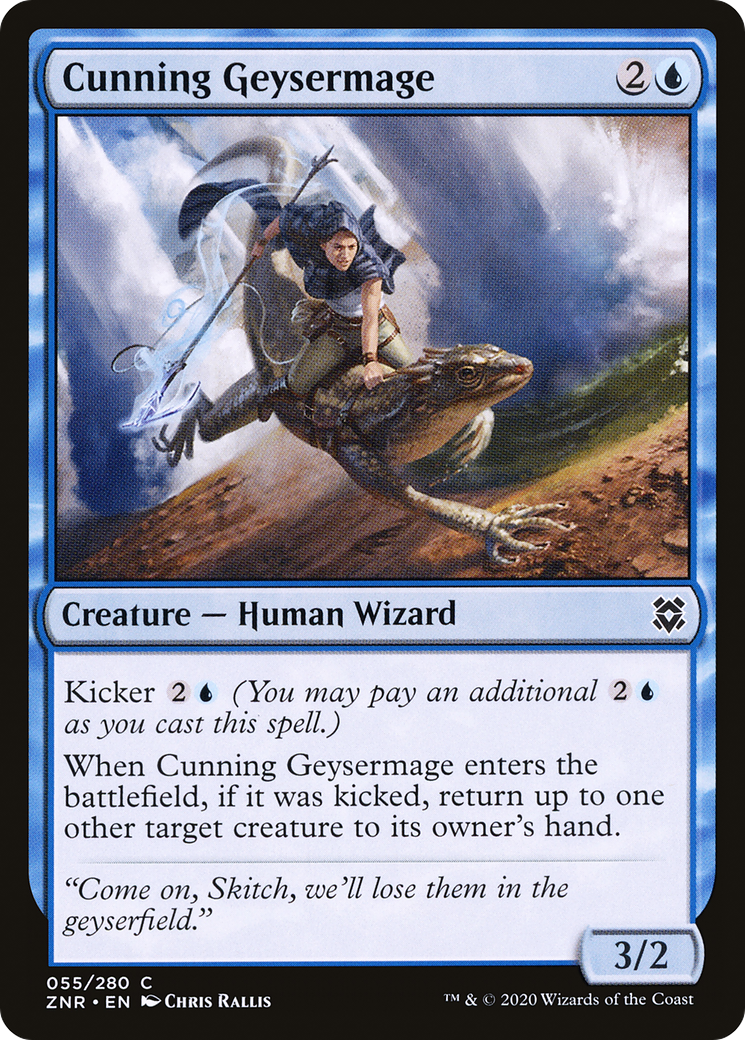 Cunning Geysermage (55) [Zendikar Rising] - Deck Out Gaming