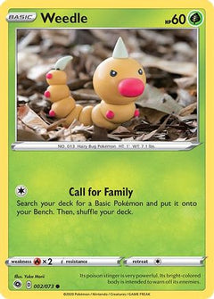 Weedle (2) [Champion's Path] Reverse Holofoil - Deck Out Gaming