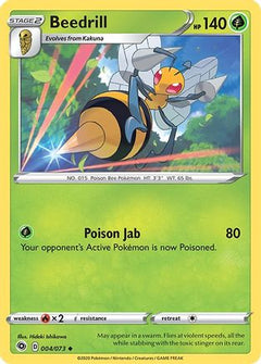 Beedrill (4) [Champion's Path] Reverse Holofoil - Deck Out Gaming