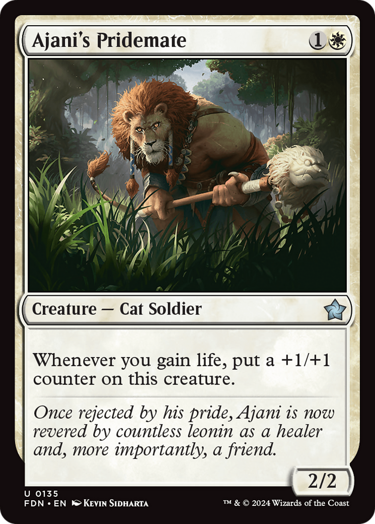 Ajani's Pridemate (135) [Foundations] - Deck Out Gaming