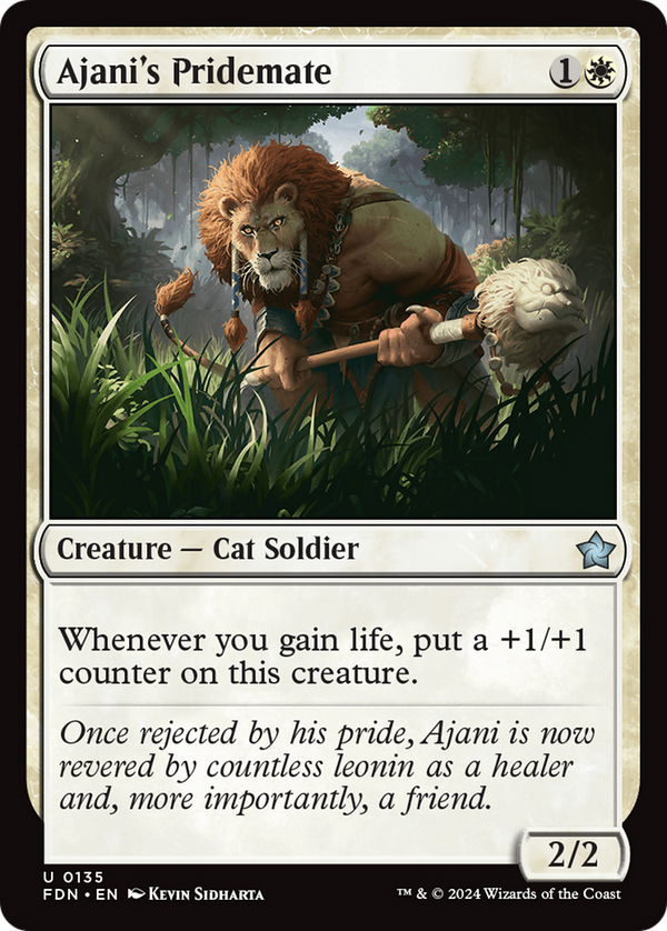Ajani's Pridemate (135) [Foundations] - Deck Out Gaming