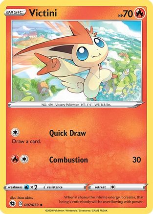 Victini (7) [Champion's Path] Reverse Holofoil - Deck Out Gaming