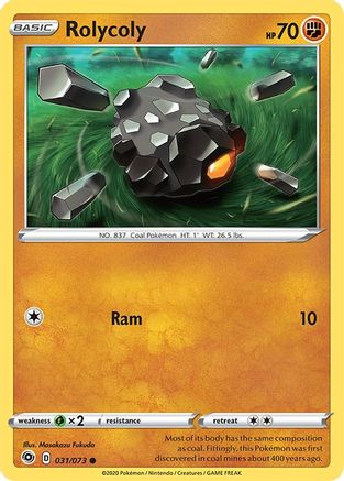Rolycoly (31) [Champion's Path] Reverse Holofoil - Deck Out Gaming