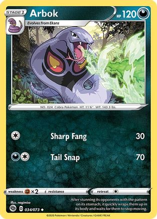 Arbok (34) [Champion's Path] Reverse Holofoil - Deck Out Gaming