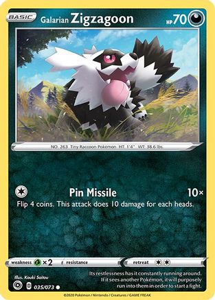 Galarian Zigzagoon (35) [Champion's Path] - Deck Out Gaming