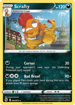 Scrafty (42) [Champion's Path] Reverse Holofoil - Deck Out Gaming
