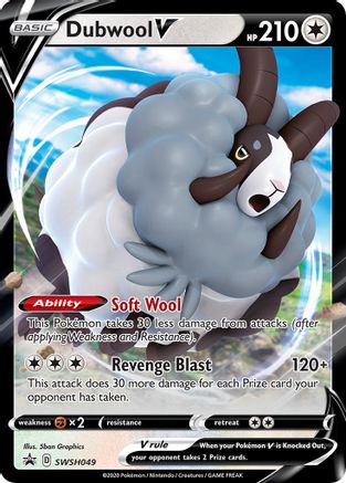 Dubwool V - SWSH049 (SWSH049) [SWSH: Sword & Shield Promo Cards] Holofoil - Deck Out Gaming